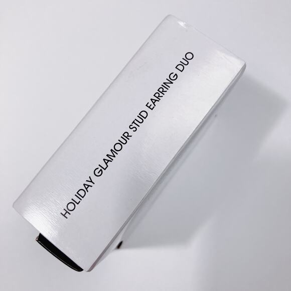 Signed Avon Rhinestone Stud Earring Set Holiday Bow and Flower Crystal Jewelry - Picture 8 of 8